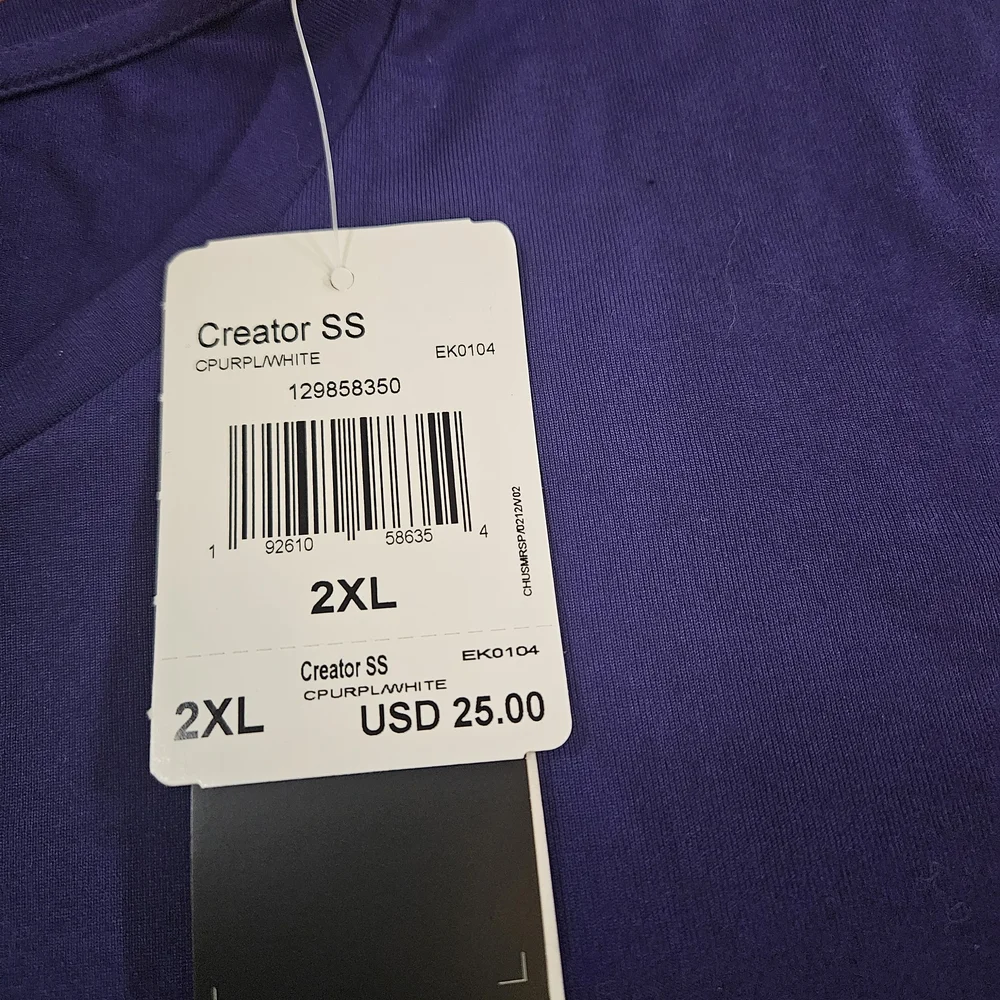 Adidas Men's Purple T-Shirt Dri-fit - Picture 3 of 6